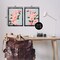 Stupell Industries Pink Cherry Blossom Branch 2 pc Framed Floater Canvas Wall Art Set Design by Grace Popp